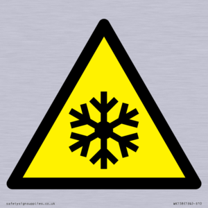 W010 Warning: Low temperature/freezing conditions
